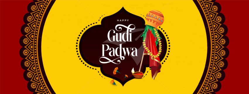 Happy Gudi Padwa Cover Banner Design Template