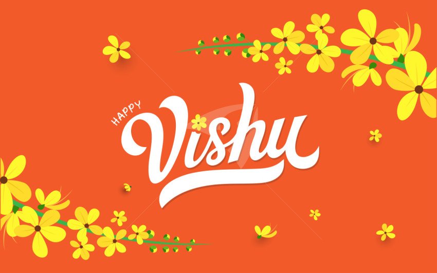 Happy Vishu Wishes Template Design