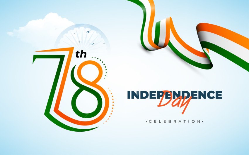 78th Years Indian Independence Day Celebration Template Design