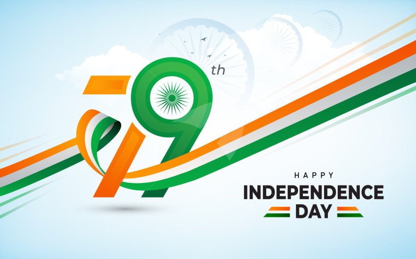 79th Independence Day Celebration Background Design Template