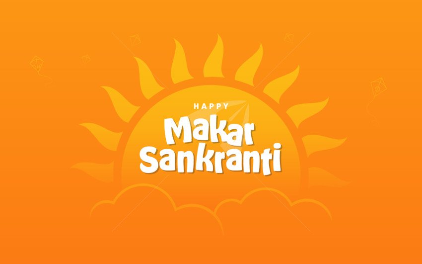 Happy Makar Sankranti Background Banner Design Template