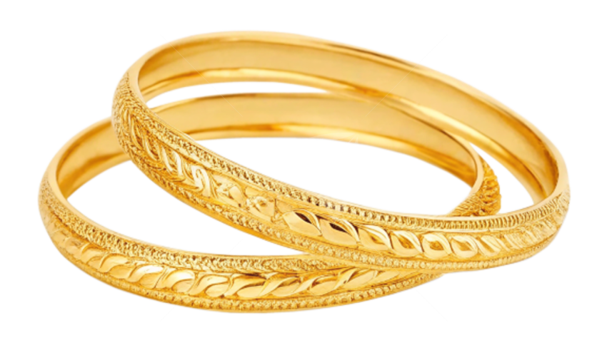 Gold bangles png image