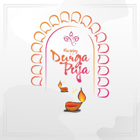 Happy Durga Puja Template