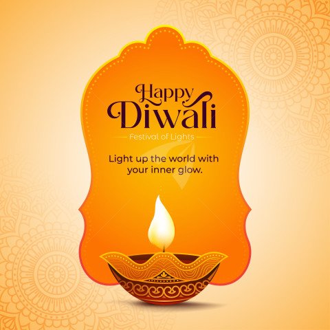 Happy Diwali Wishes Design Template