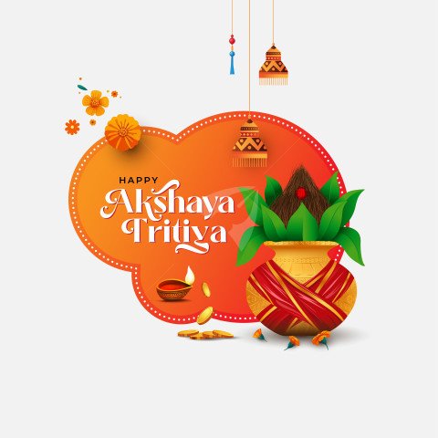 Happy Akshaya Tritiya Post Design Template