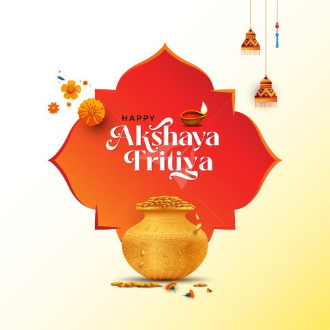 Happy Akshaya Tritiya Post Design Template