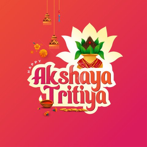 Akshaya Tritiya Greeting Design Template