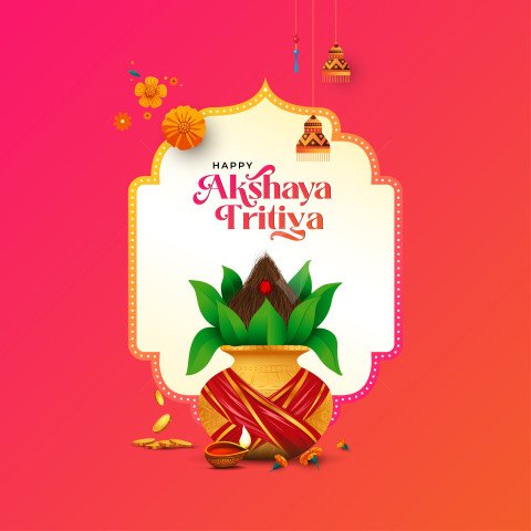 Happy Akshaya Tritiya Post Design Template