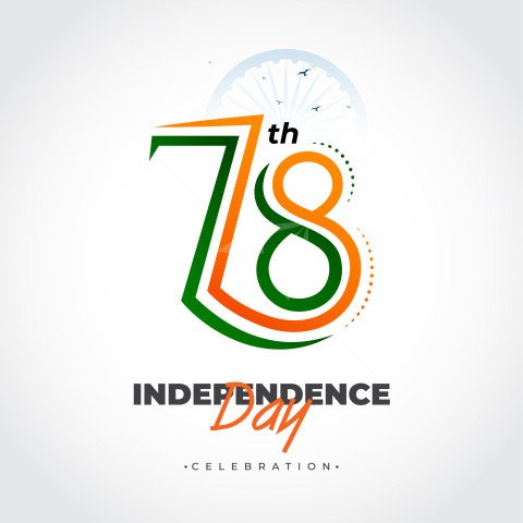 78th Years Indian Independence Day Celebration Template Design
