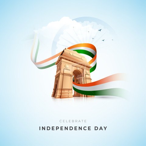 Happy Independence Day Celebration Post Banner Design Template