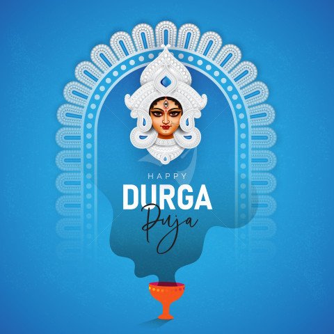 Happy Durga Puja Background Design Template Illustration
